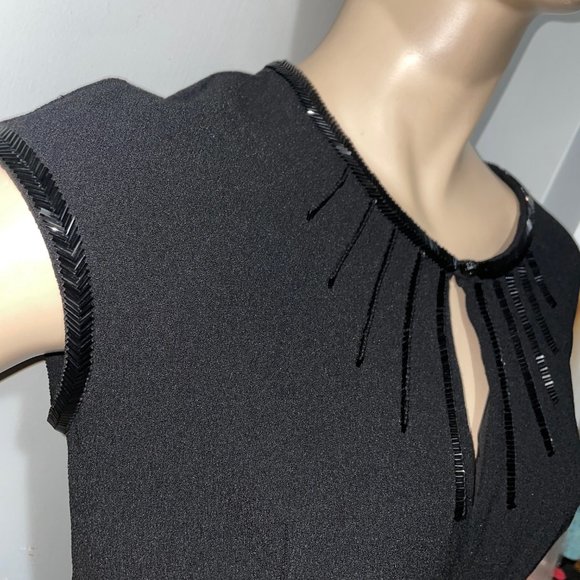 Tory Burch Sheath Beaded Collar with Pockets - Picture 3 of 16